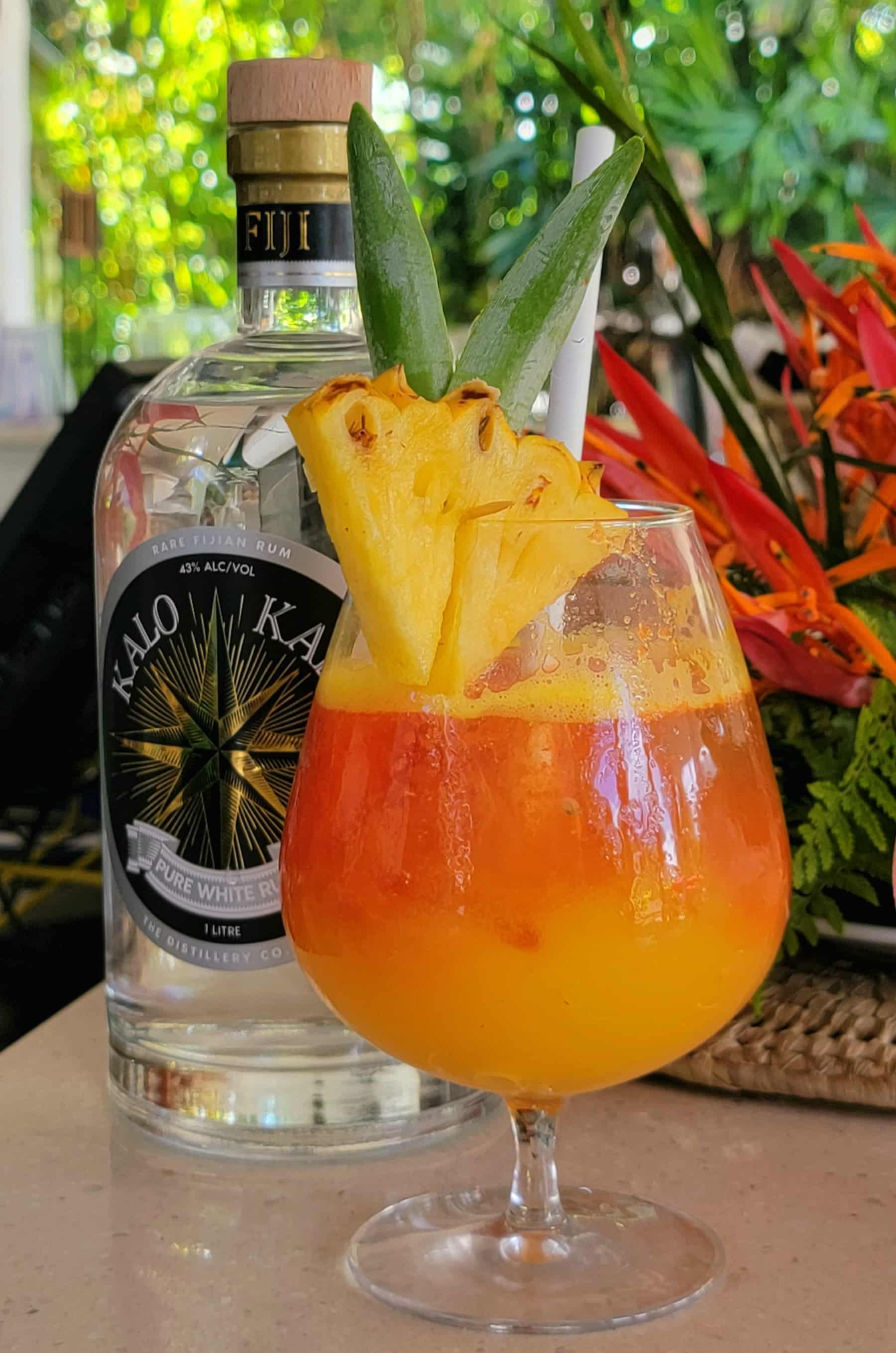 Cocktails : Sanasana Sunset : The Distilllery Co. Fiji